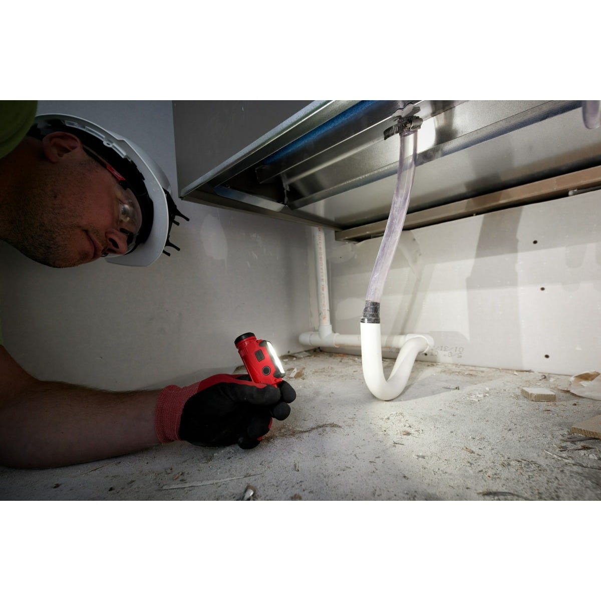 Milwaukee 2163-21 REDLITHIUM USB 600-Lumen Hardhat Headlamp