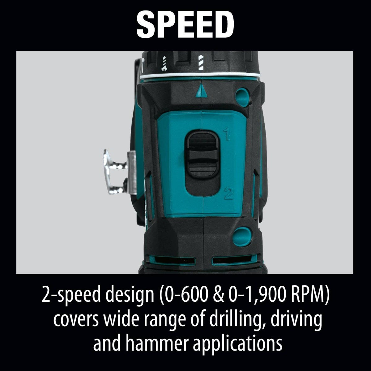 Makita XPH10Z 18V LXT Lithium-Ion Cordless 1/2" Hammer Driver-Drill, Tool Only