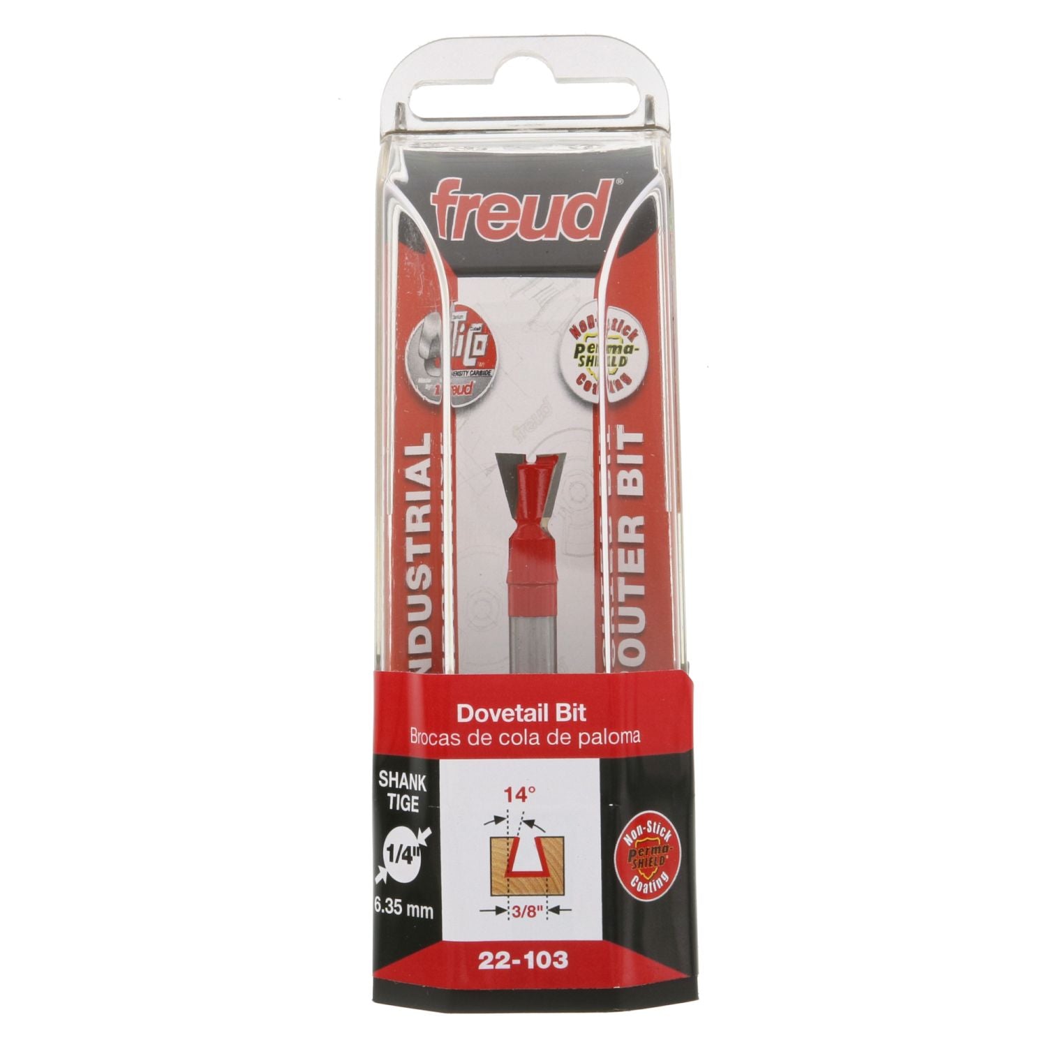 Freud 22-103 3/8-Inch Dovetail Router Bit