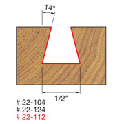 Freud 22-104 1/2-Inch Dovetail Router Bit