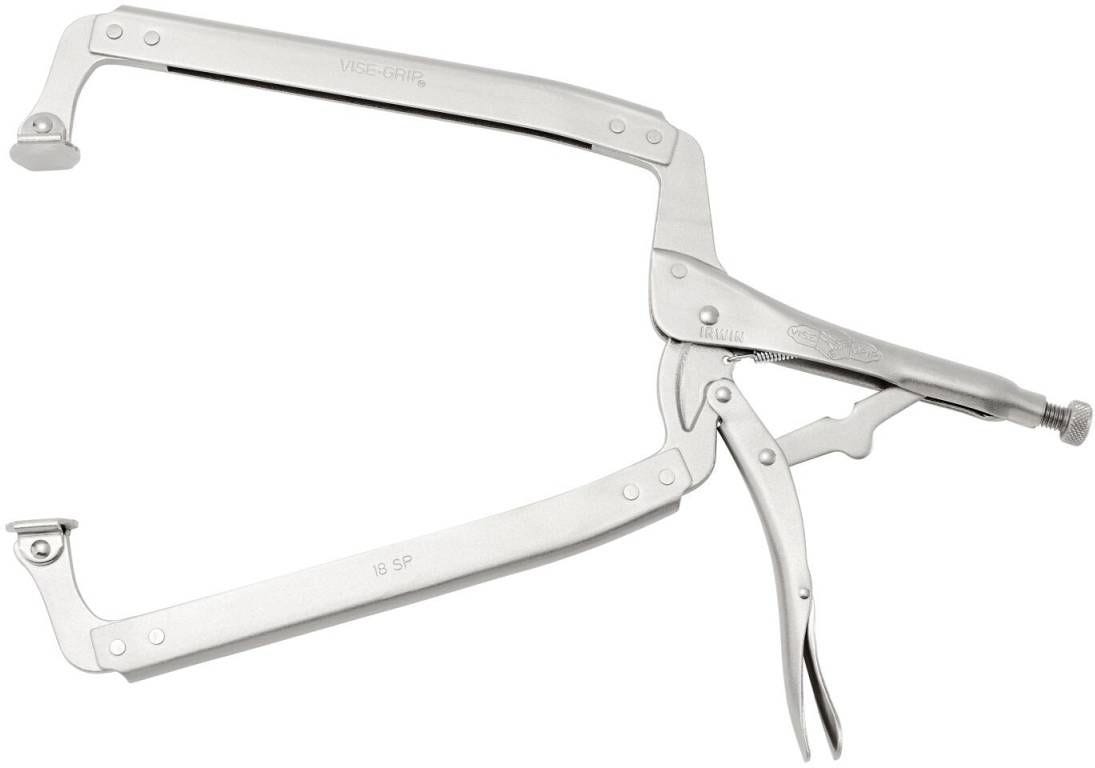 Irwin 22 VISE-GRIP Original Locking C-Clamp with Swivel Pads 18-in.