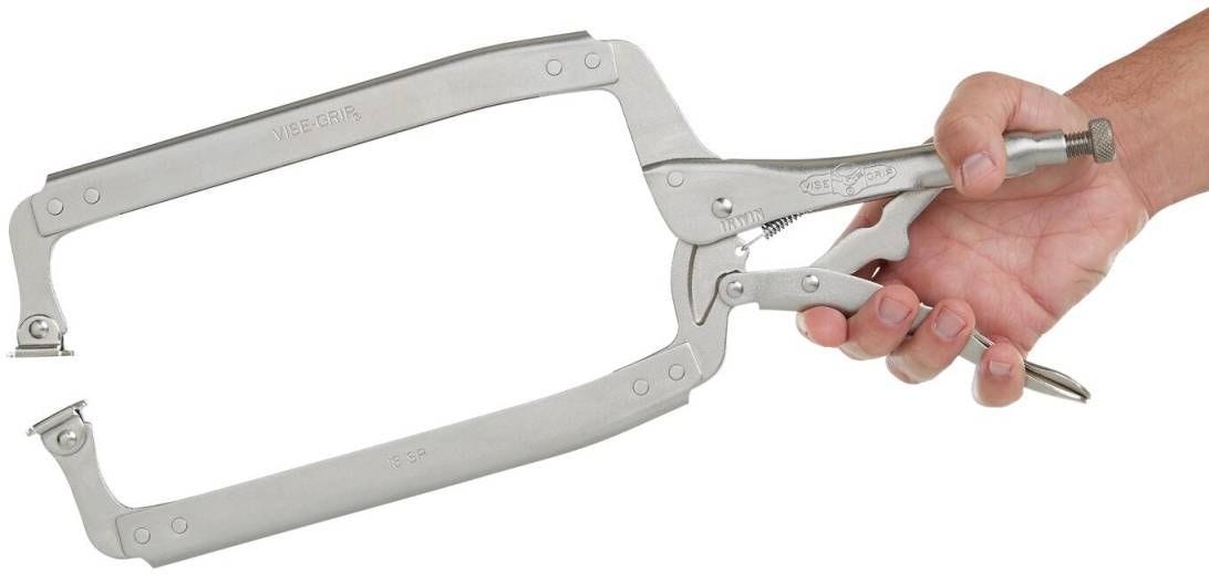 Irwin 22 VISE-GRIP Original Locking C-Clamp with Swivel Pads 18-in.