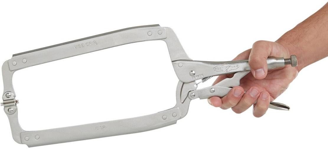 Irwin 22 VISE-GRIP Original Locking C-Clamp with Swivel Pads 18-in.