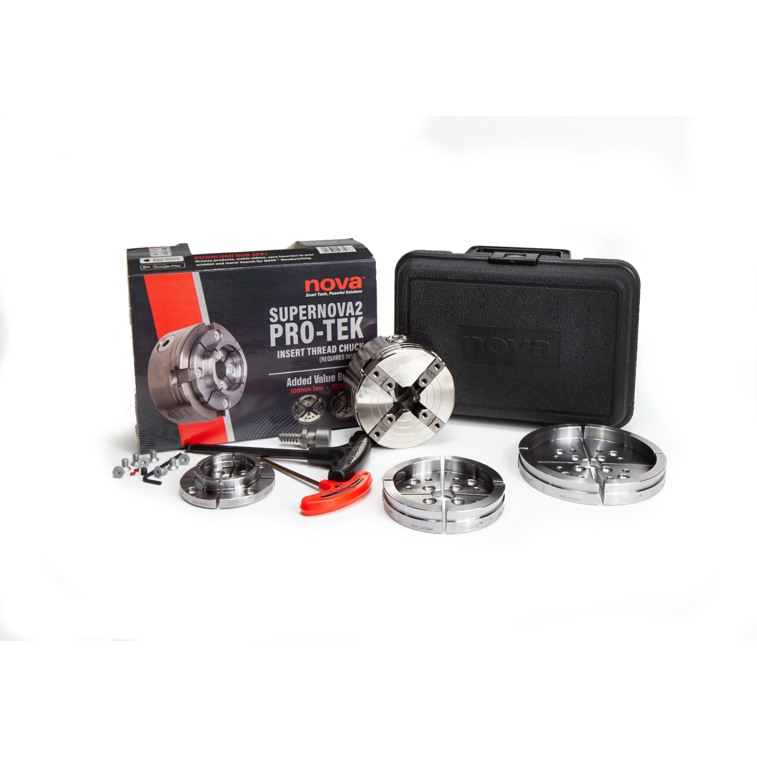 Teknatool 23108 NOVA PRO-TEK SUPERNOVA2 CHUCK Bundle (Insert Chuck)