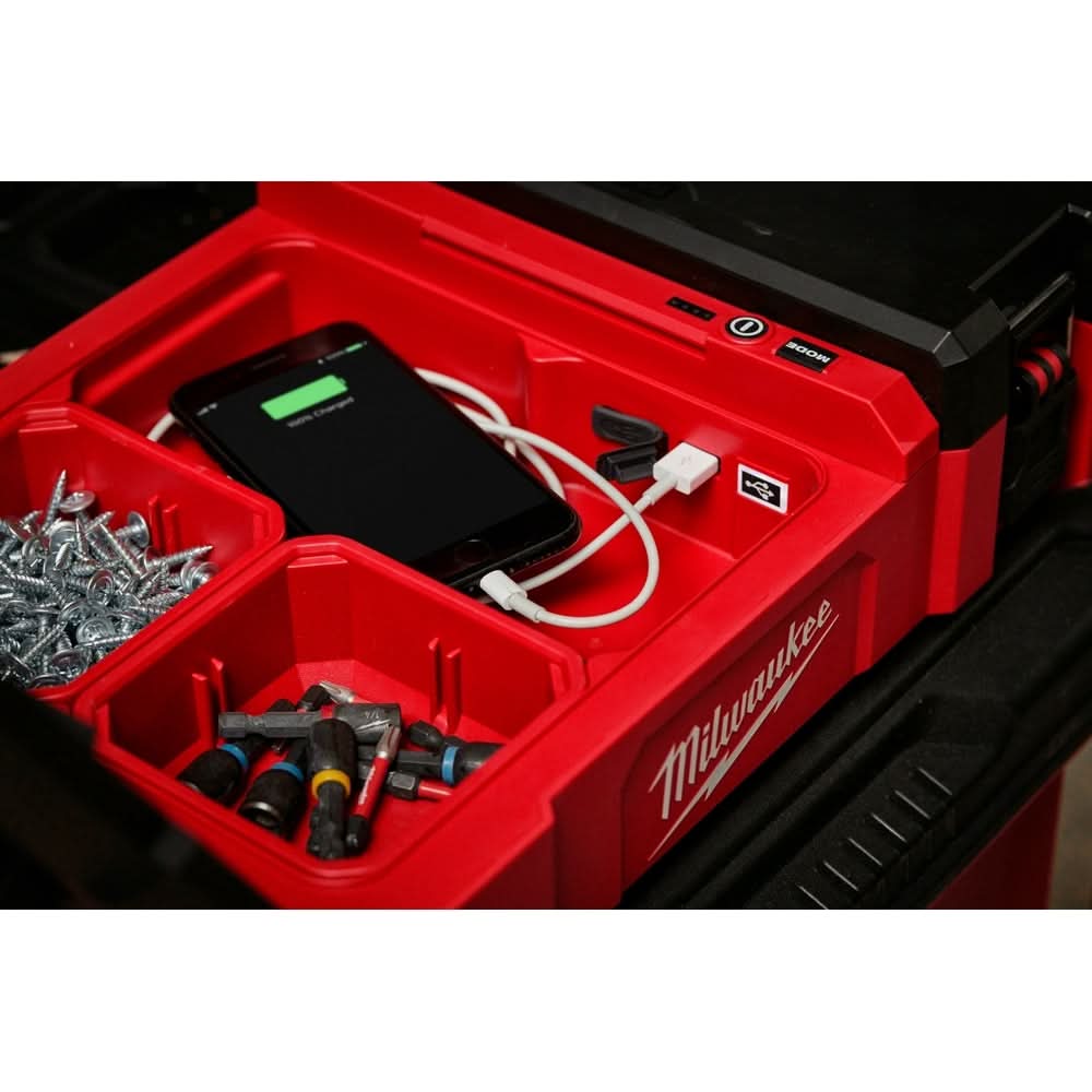 Milwaukee 2356-20 M12 PACKOUT 1,400-Lumen Flood Light w/ USB Charging, Tool Only (PROMO)