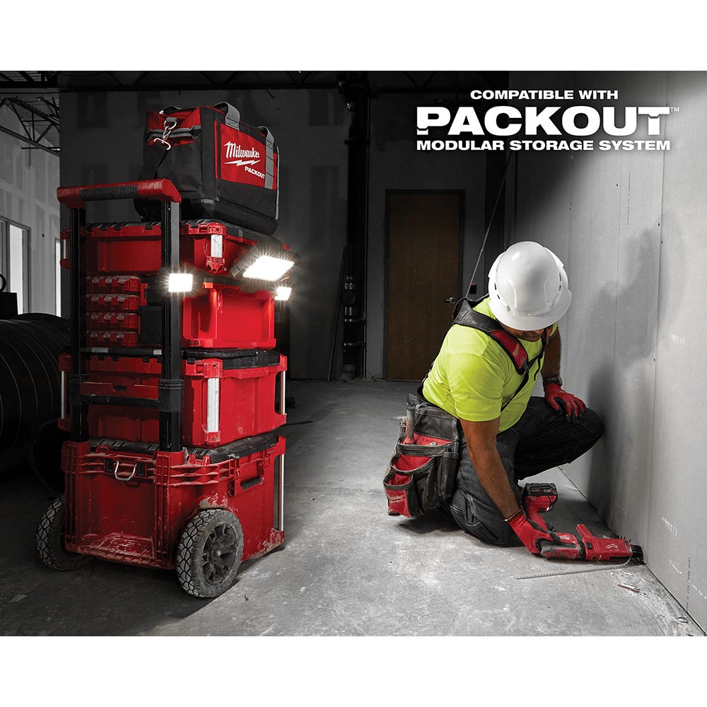 Milwaukee 2357-20 M18 PACKOUT Light with Built-In Charger w/ 2.0Ah Battery