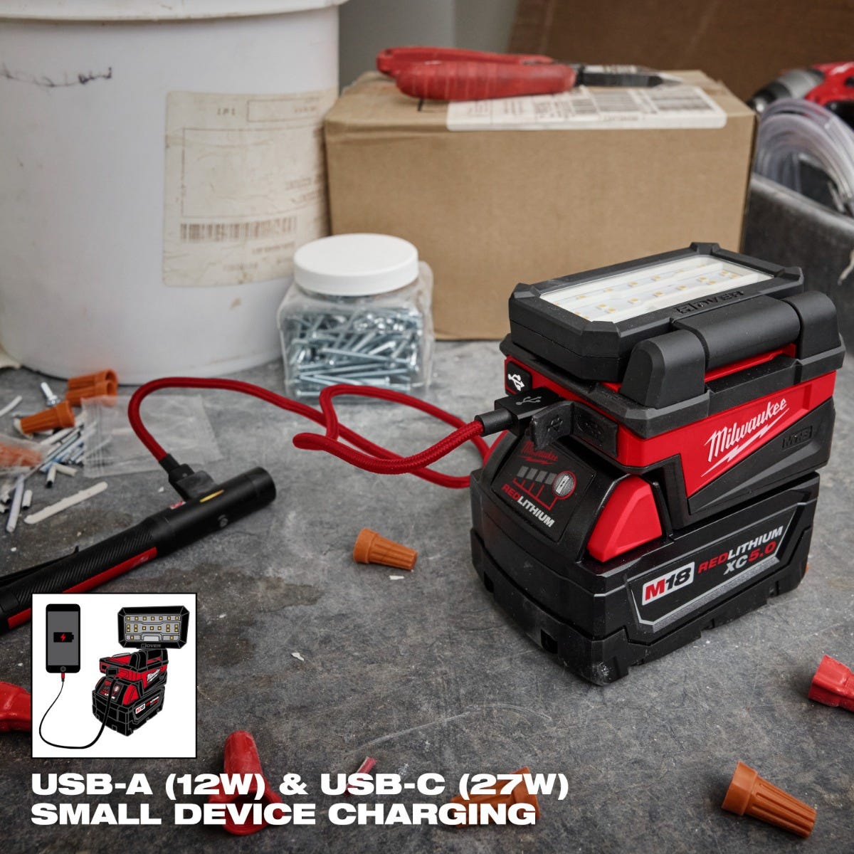 Milwaukee 2359-20 M18 ROVER Compact Folding Flood Light