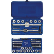 Irwin 23614 HANSON Machine Screw/Fractional Tap And Die Set 39 Piece Set
