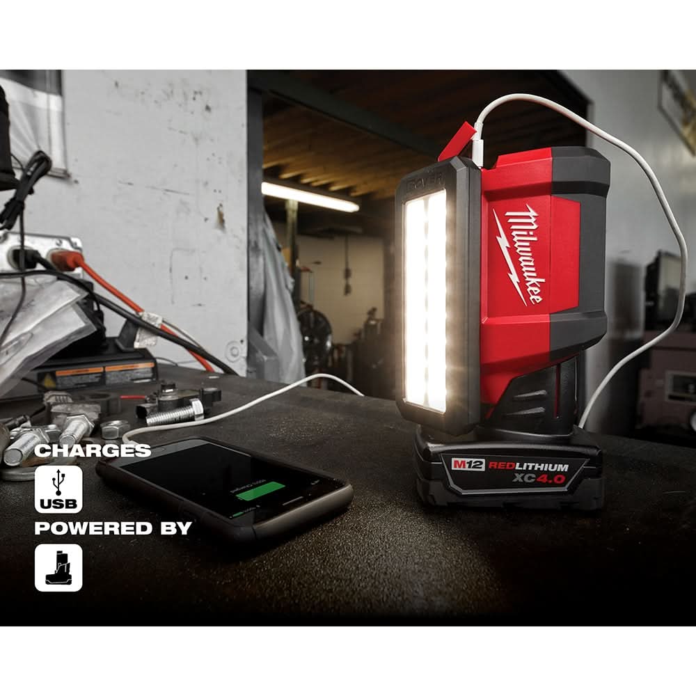 Milwaukee 2367-20 M12 ROVER 700-Lumen Flood Light with USB Charging (PROMO)