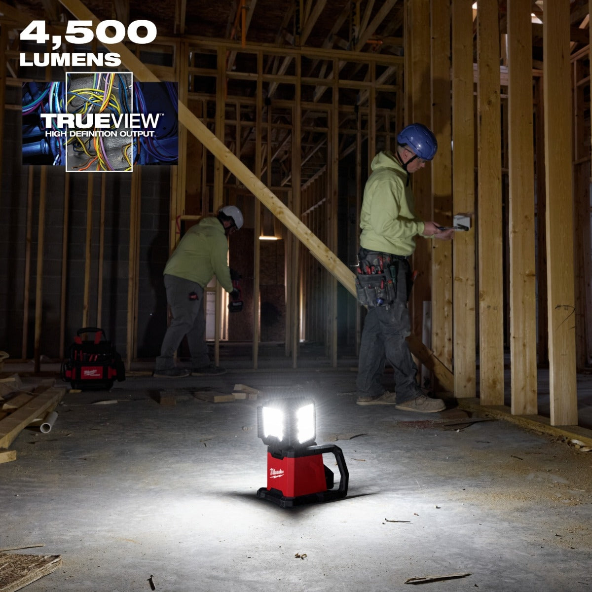 Milwaukee PROMO 2368-20 M18 ROVER Dual Power 4500-Lumen Triple-Panel Flood & Area Light, Tool Only (PROMO)