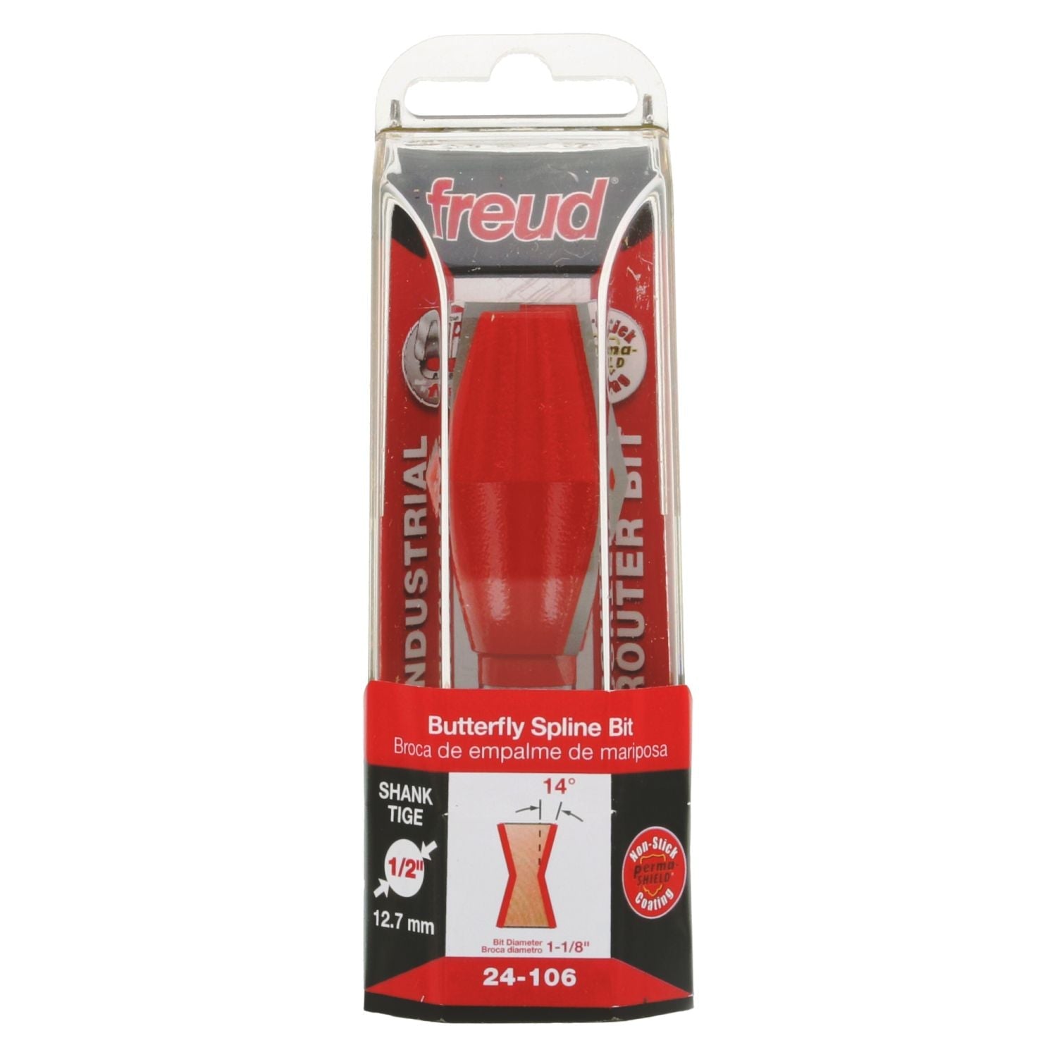 Freud 24-106 1-1/8-Inch Butterfly Spline Router Bit