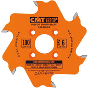 CMT Woodworking Cutting Tools 240.006.04 4 in. 6-Tooth Biscuit Joiner Blade