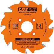 CMT Woodworking Cutting Tools 240.008.04 4 in. 8-Tooth Biscuit Joiner Blade