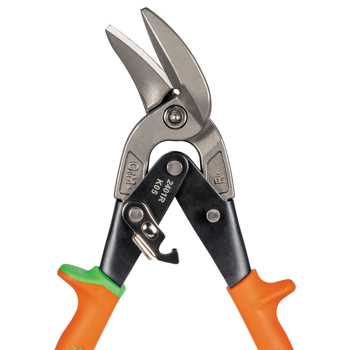 Klein Tools right-cut offset aviation snip from the 2403RL 2-pack, alternate view
