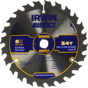 IRWIN 24029CL MARATHON 6-1/2 in. 24T Cordless Thin Kerf Construction Blade