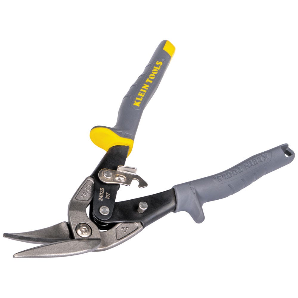 Klein Tools 2402S Offset Straight-Cutting Aviation Snips