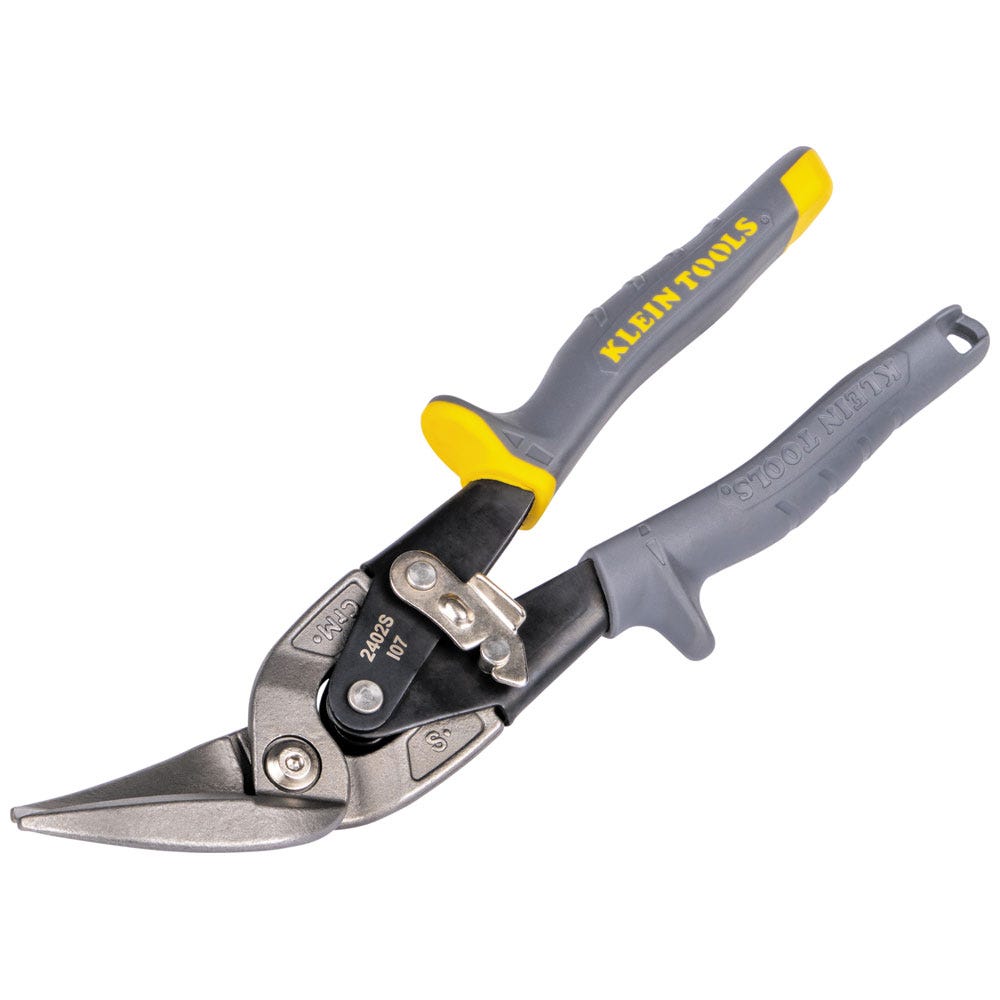 Klein Tools 2402S Offset Straight-Cutting Aviation Snips