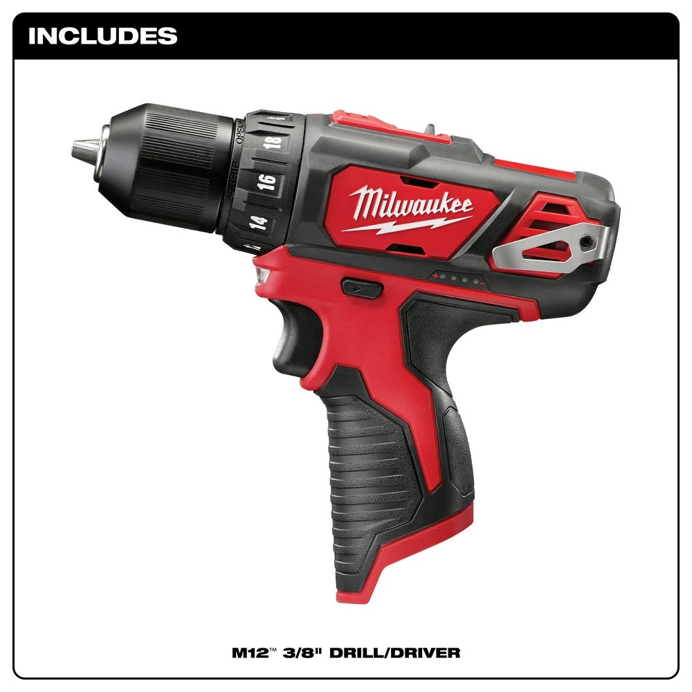 Milwaukee 2407-20 M12 3/8" Drill/Driver