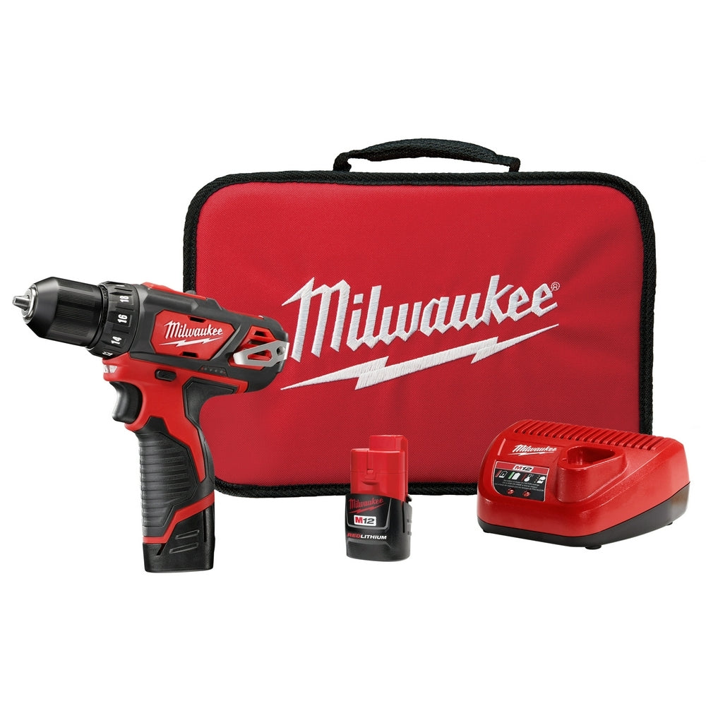 Milwaukee 2407-22 M12 3/8-Inch Drill/Driver 1.5AH Kit