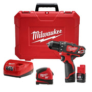 Milwaukee M12 3/8-Inch Drill/Driver 1.5AH Kit with 25' Compact Tape Measure