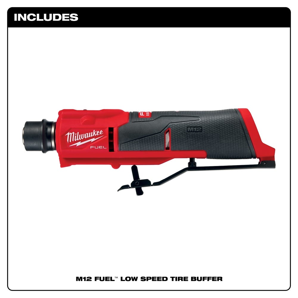 Milwaukee 2409-20 M12 FUEL Low Speed Tire Buffer, Tool Only