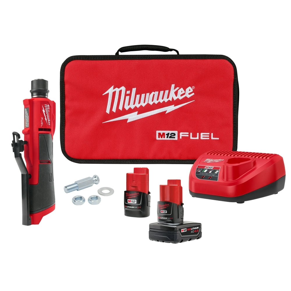 Milwaukee 2409-22 M12 FUEL Low Speed Tire Buffer 4.0Ah Kit