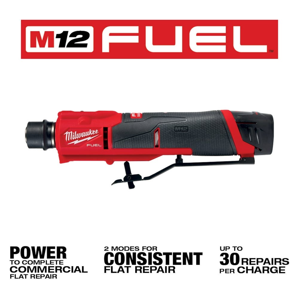 Milwaukee 2409-22 M12 FUEL Low Speed Tire Buffer 4.0Ah Kit