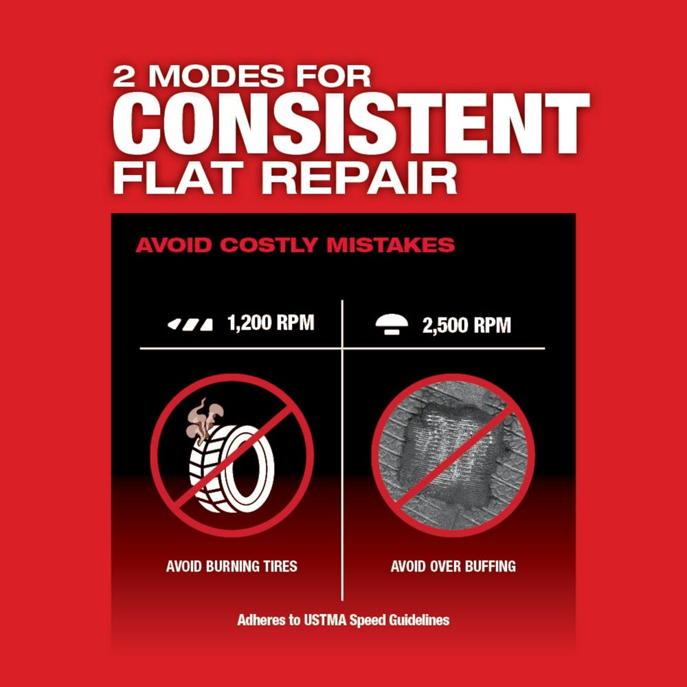 Milwaukee 2409-22 M12 FUEL Low Speed Tire Buffer 4.0Ah Kit