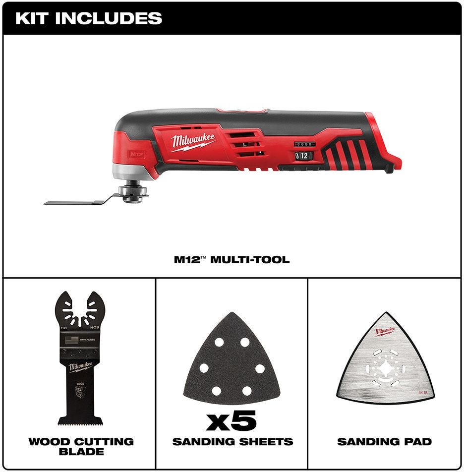Milwaukee 2426-20 M12 Cordless Multi-Tool