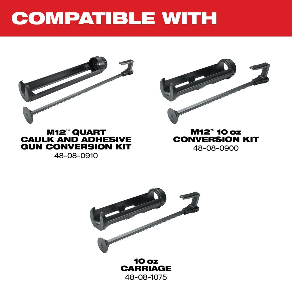 Milwaukee 2441-20 M12 10oz. Caulk and Adhesive Gun Bare Tool