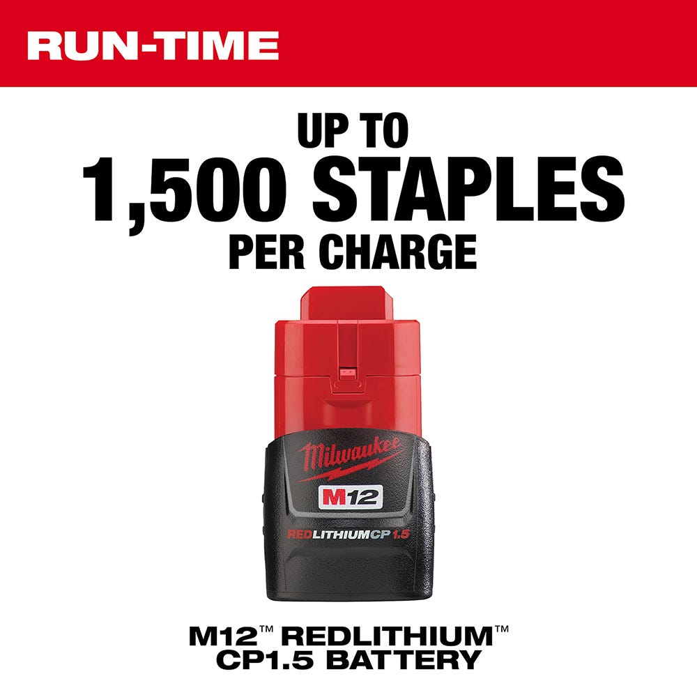 Milwaukee 2447-20 M12 3/8" Crown Stapler, Tool Only