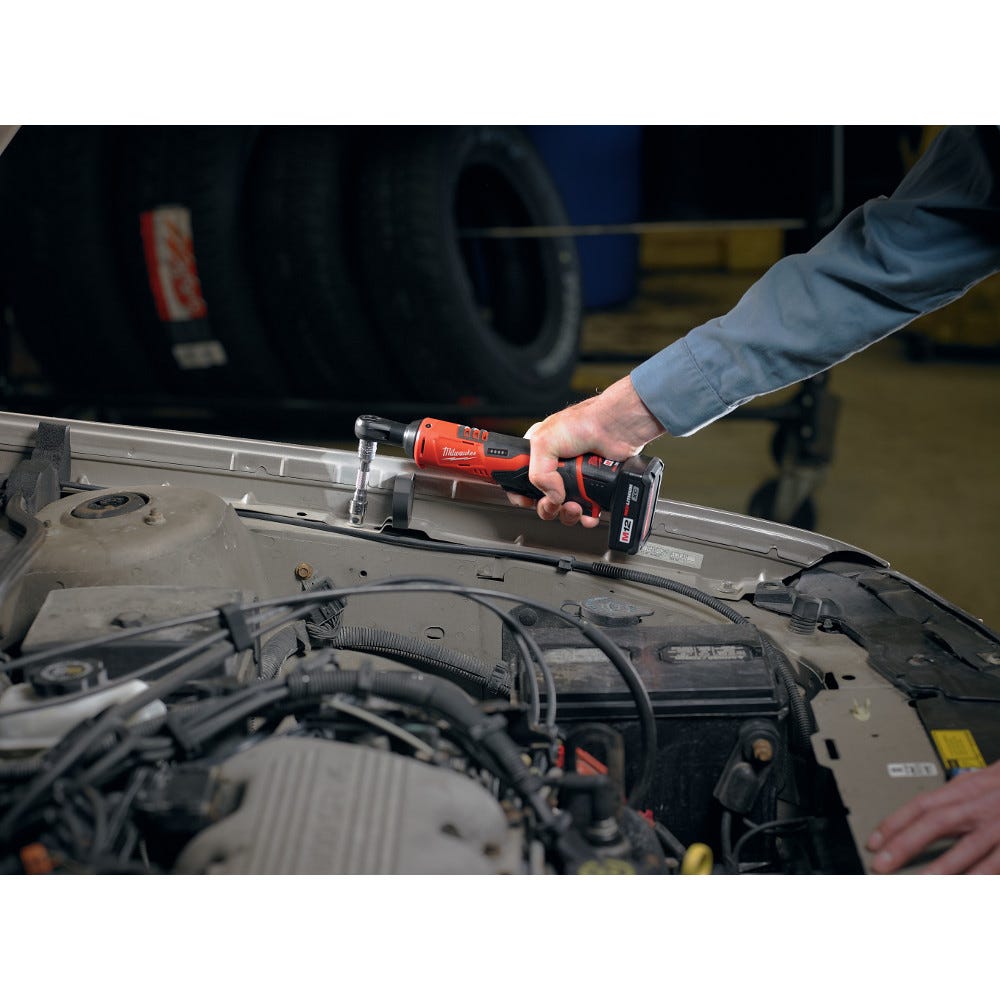 Milwaukee 2663-22RH M18/M12 3/8-in. Ratchet and 1/2-in. Impact Wrench with Friction Ring Combo Kit