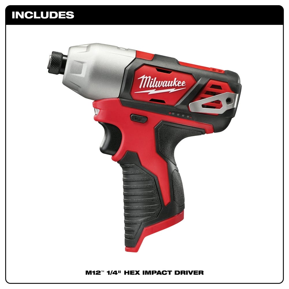 Milwaukee 2462-20 M12 1/4" Hex Impact Driver
