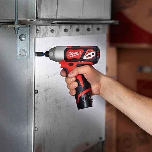 Milwaukee 2491-22 M12 Cordless Impact Driver + Recip Saw 2-Tool Combo Kit