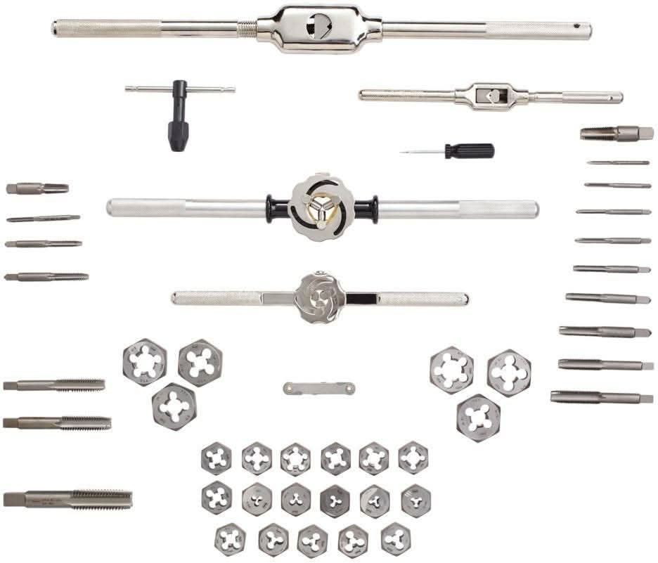 Irwin 24640 HANSON 53-Piece Machine Screw/Fractional Tap And Die Set 53 Piece Set