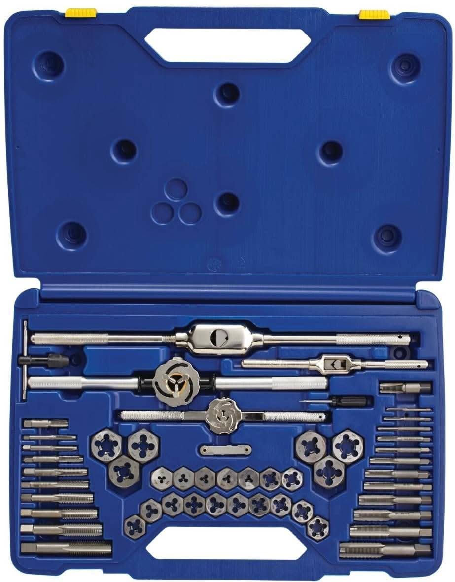 Irwin 24640 HANSON 53-Piece Machine Screw/Fractional Tap And Die Set 53 Piece Set