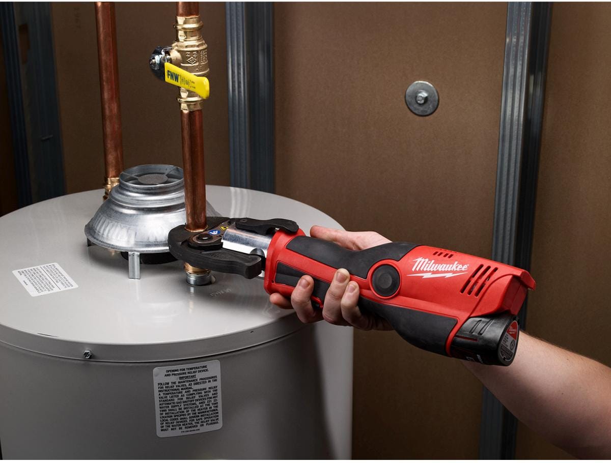 Milwaukee 2473-22 M12 FORCE LOGIC Press Tool Kit with Jaws with Extra Battery Pack