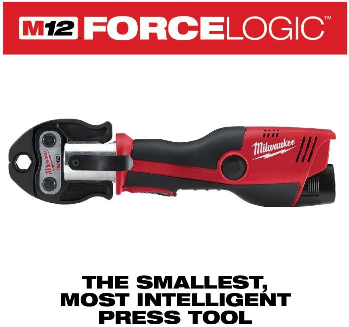 Milwaukee 2473-22 M12 FORCE LOGIC Press Tool Kit with Jaws with Extra Battery Pack