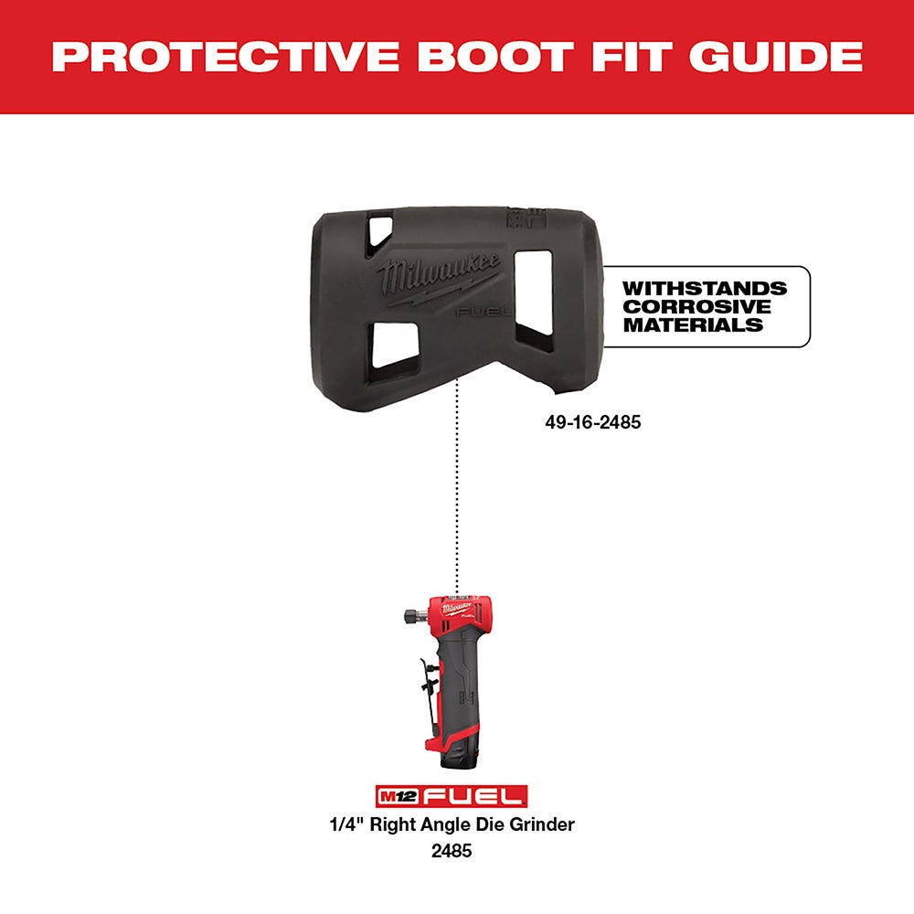 Milwaukee 2485-20 M12 FUEL Brushless Right Angle Die Grinder, Tool Only