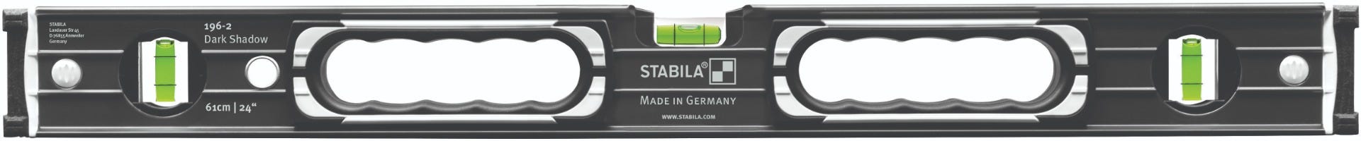 Stabila 37300 2-Piece Type 196 2-Piece Dark Shadow 24 in. / 48 in. Level Set