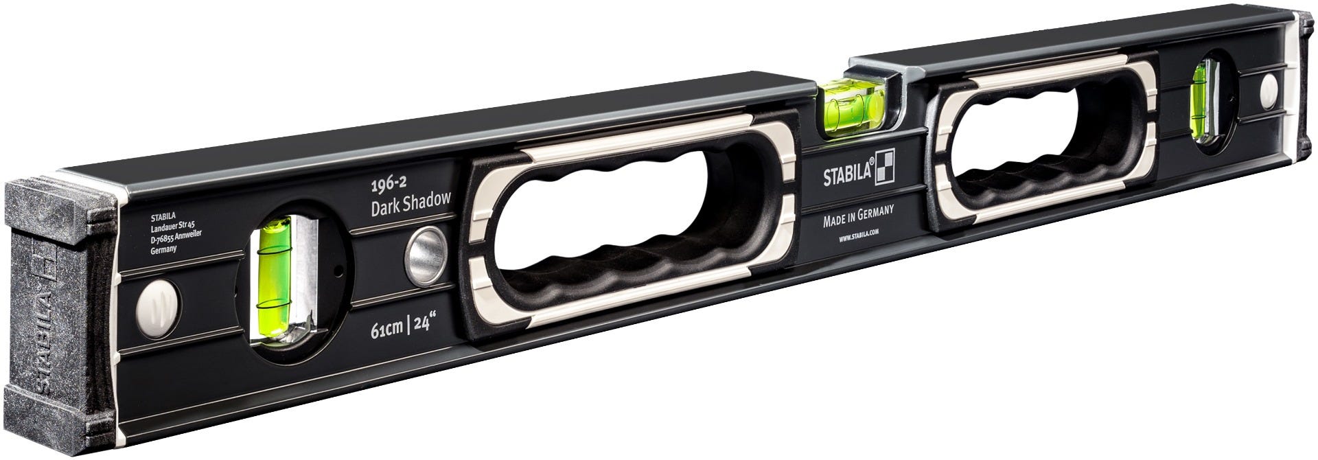 Stabila 37300 2-Piece Type 196 2-Piece Dark Shadow 24 in. / 48 in. Level Set