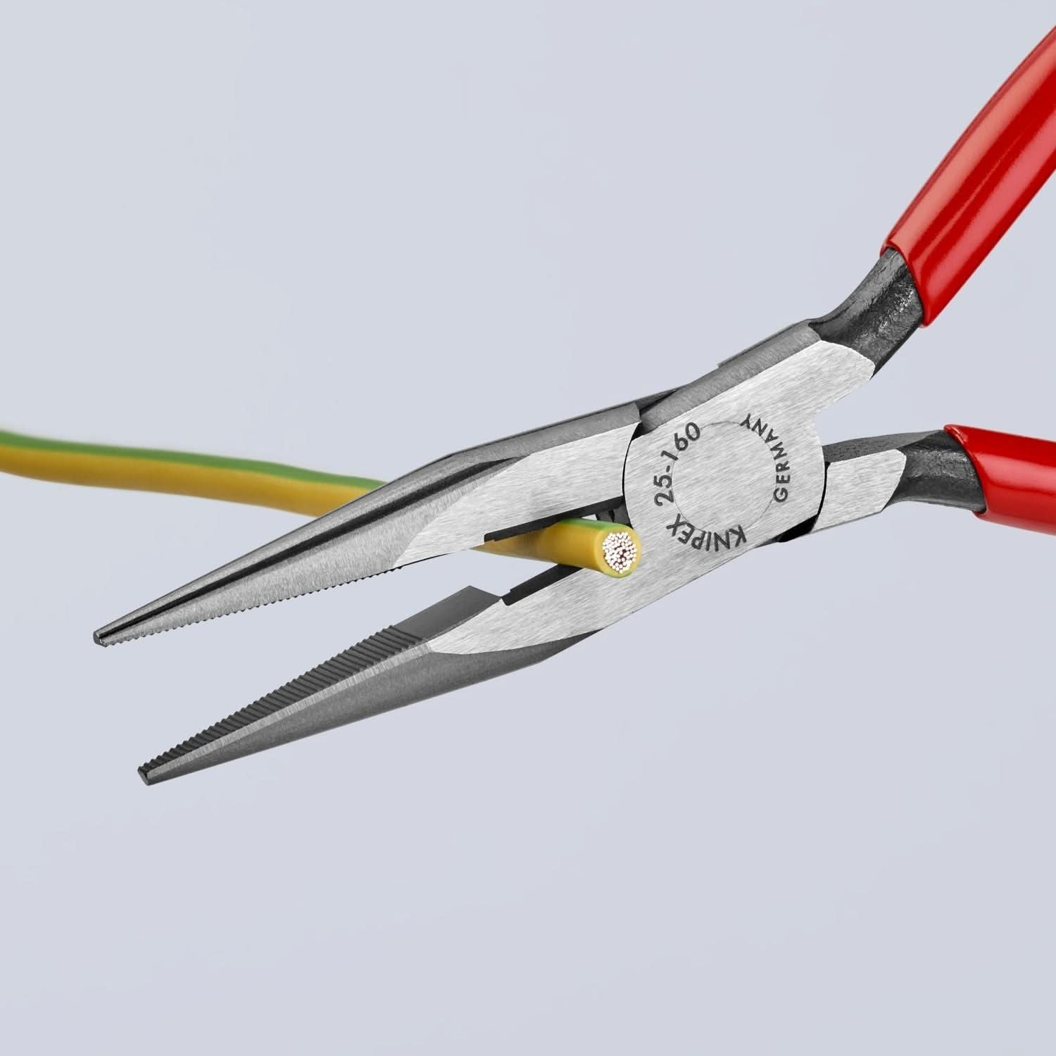 Knipex 25 01 160 Long Nose Pliers with Cutter