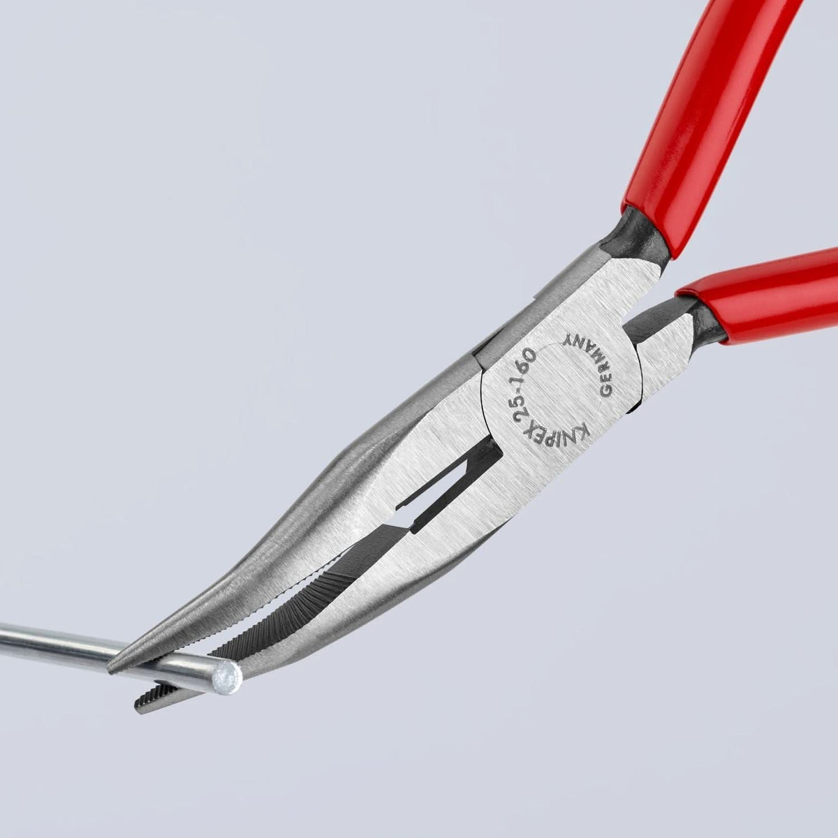 Knipex 25 21 160 Long Nose 40&deg; Angled Pliers with Cutter