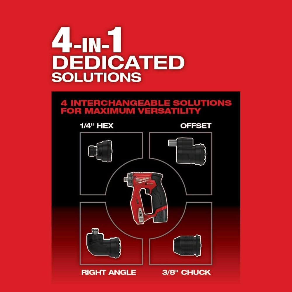 Milwaukee 2505-20 M12 FUEL Brushless Installation 5-in-1 Drill / Driver, Tool Only