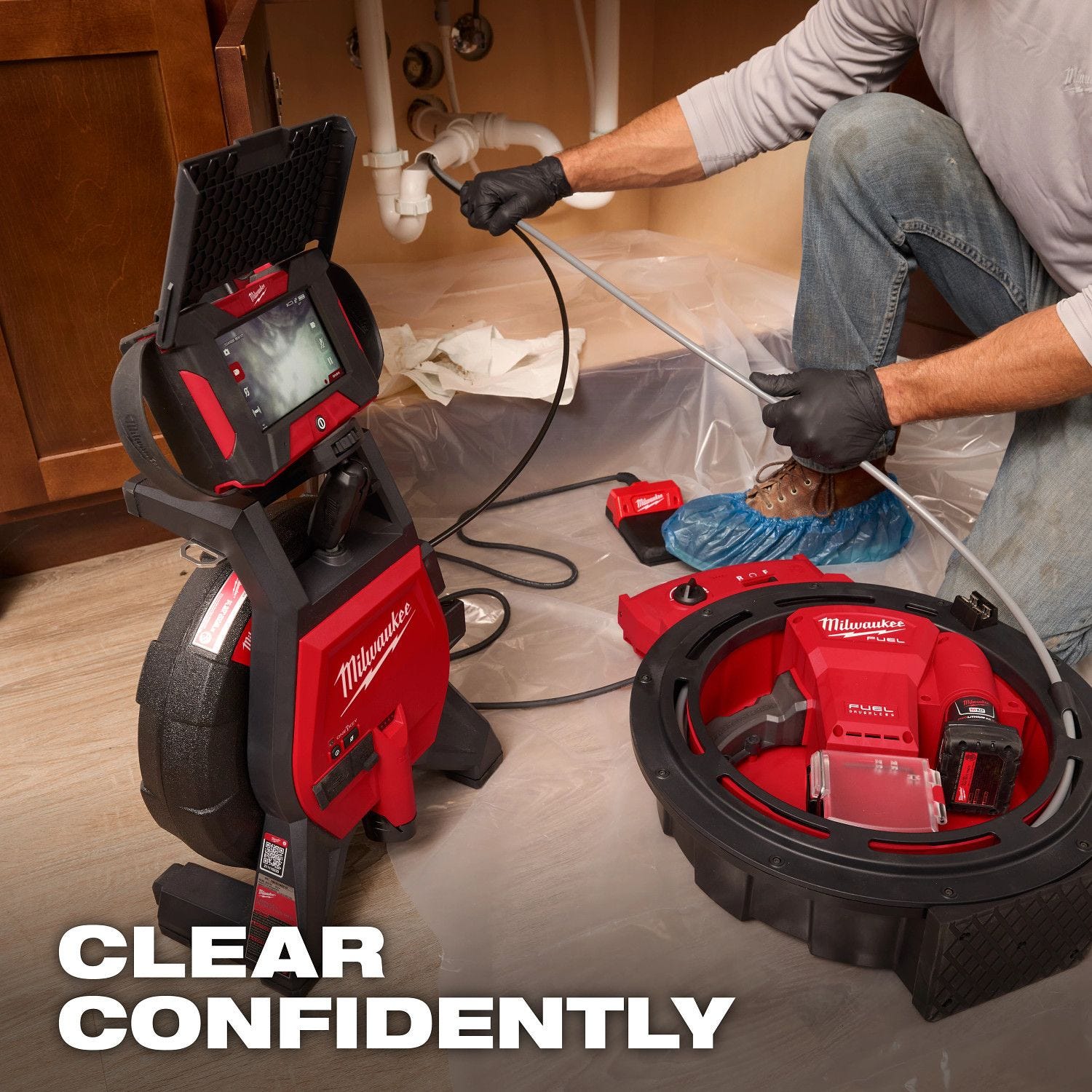 Milwaukee 2519-21 M12 FUEL High Speed Chain Snake for 1-1/4