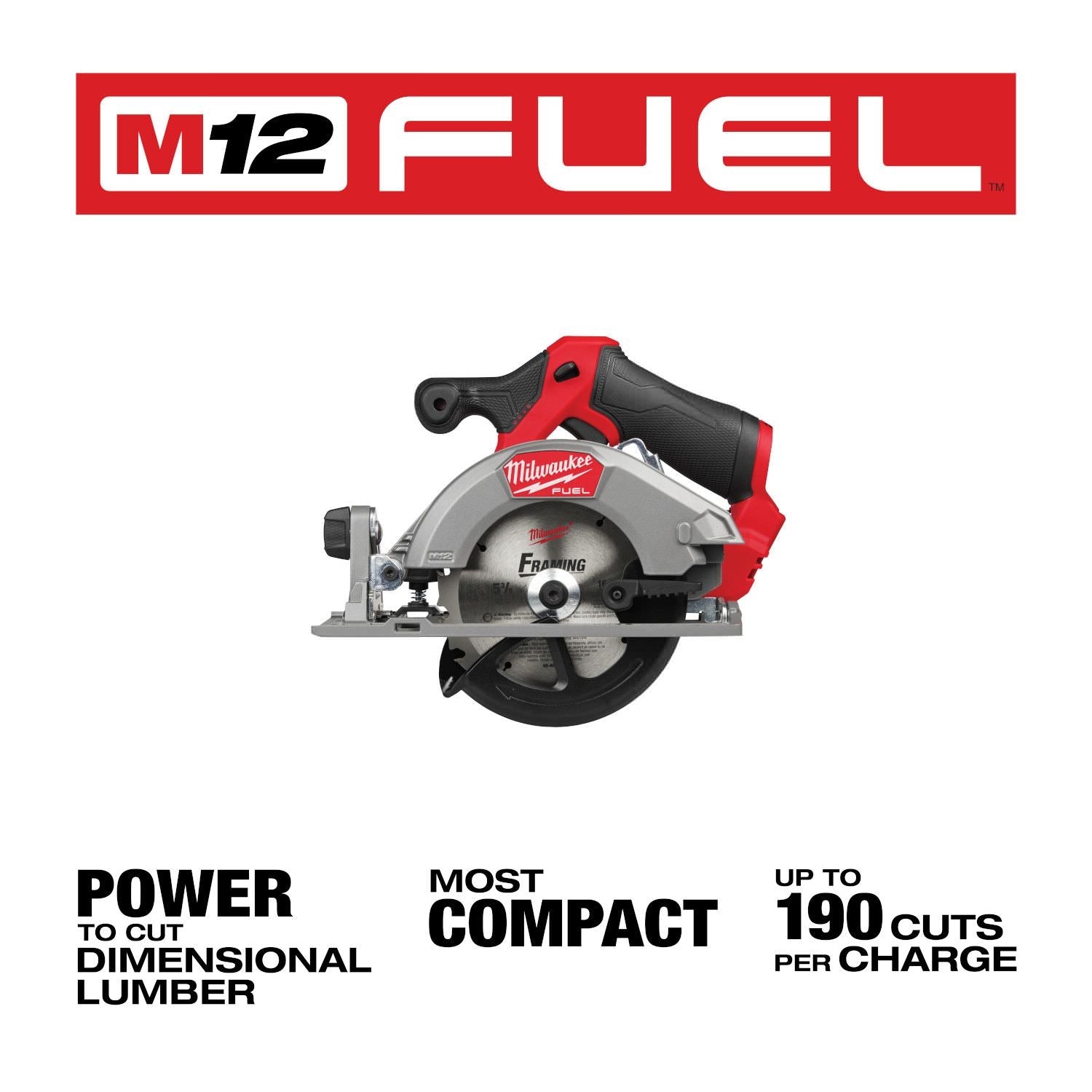 Milwaukee PROMO 2521-20 M12 FUEL 5-3/8" Circular Saw (PROMO)