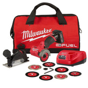 Milwaukee 2522-21XC M12 FUEL 3 in. Compact Cut Off Tool 4.0Ah Kit w/ 3-Pack Blades