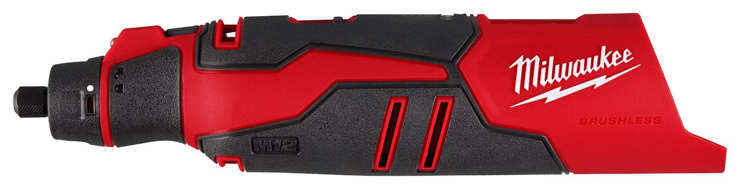 Milwaukee M12 Brushless Rotary Tool with XC 4.0Ah Battery and Charger Starter Kit