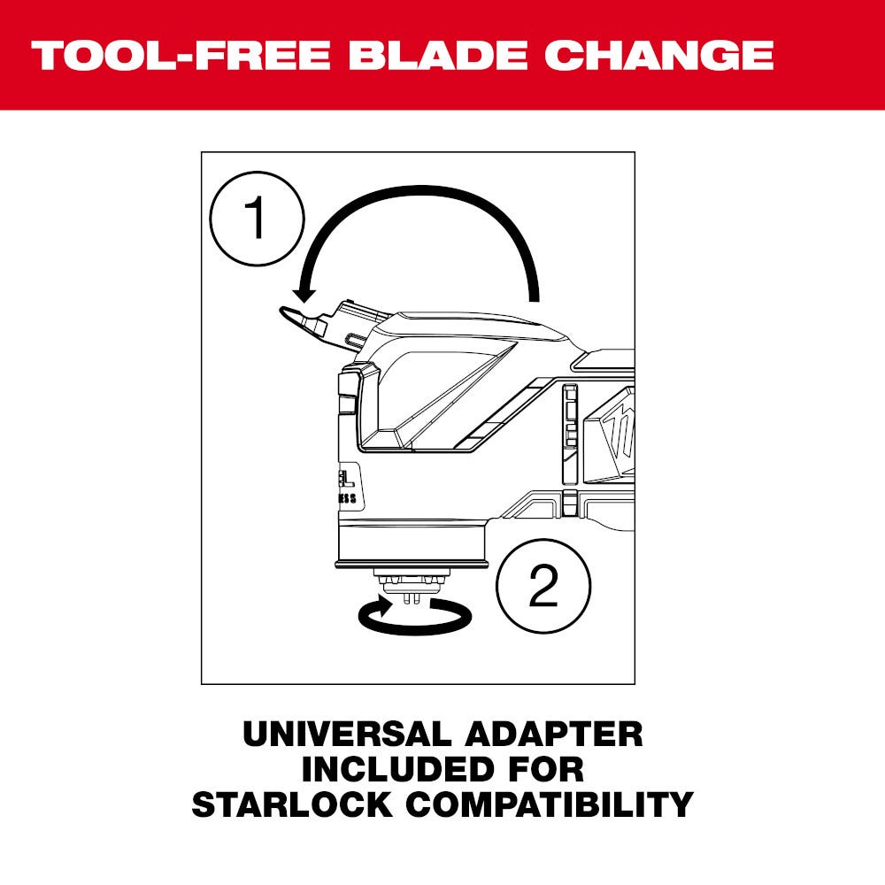 Milwaukee 2526-20 M12 FUEL Brushless Oscillating Multi-Tool, Tool Only