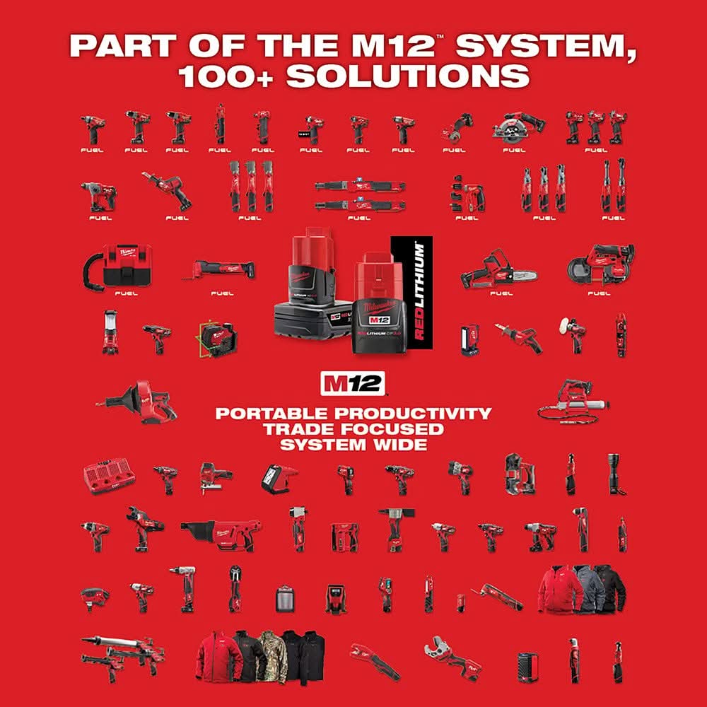 Milwaukee 2526-21XC M12 FUEL Brushless Oscillating Multi-Tool 4.0